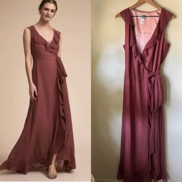 BHLDN x Donna Morgan | Juilliard Wrap Maxi Dress - Picture 1 of 7